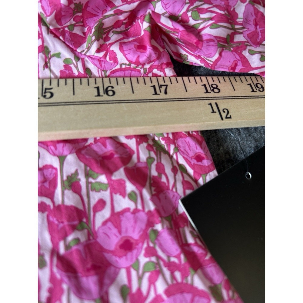 NWT HYACINTH HOUSE Louisa Maxi Dress Size XS Pink Poppies Floral Cottagecore - Picture 5 of 11